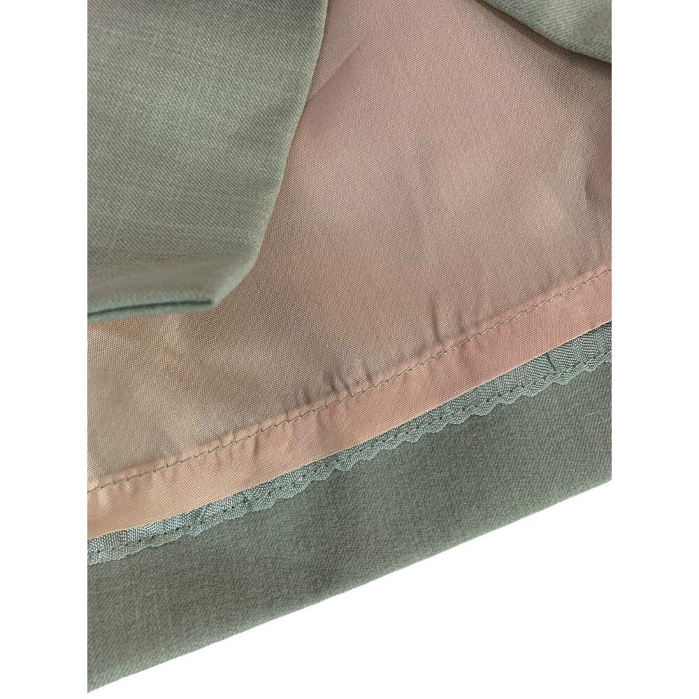 Size 6 Trio Brand Sage Green A-Line Dress Lined 3/4 Sleeve - Picture 8 of 9